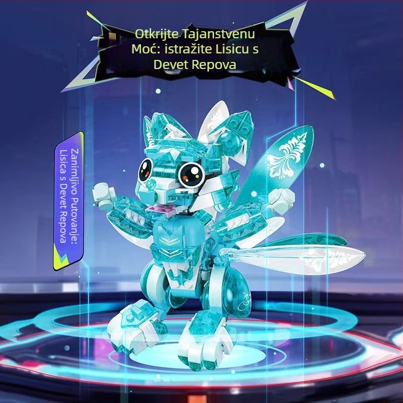 LEGO-kompatibilni set građevinskih blokova: Orangutan dinosaurus, ABS plastika, 400–800 komada, neelektrično, za uzrast 7–14 godina