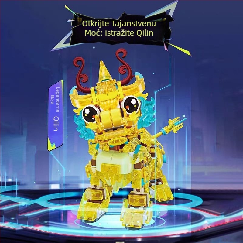 LEGO-kompatibilni set građevinskih blokova: Orangutan dinosaurus, ABS plastika, 400–800 komada, neelektrično, za uzrast 7–14 godina