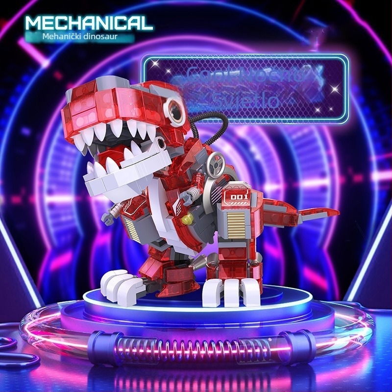 LEGO-kompatibilni set građevinskih blokova: Orangutan dinosaurus, ABS plastika, 400–800 komada, neelektrično, za uzrast 7–14 godina