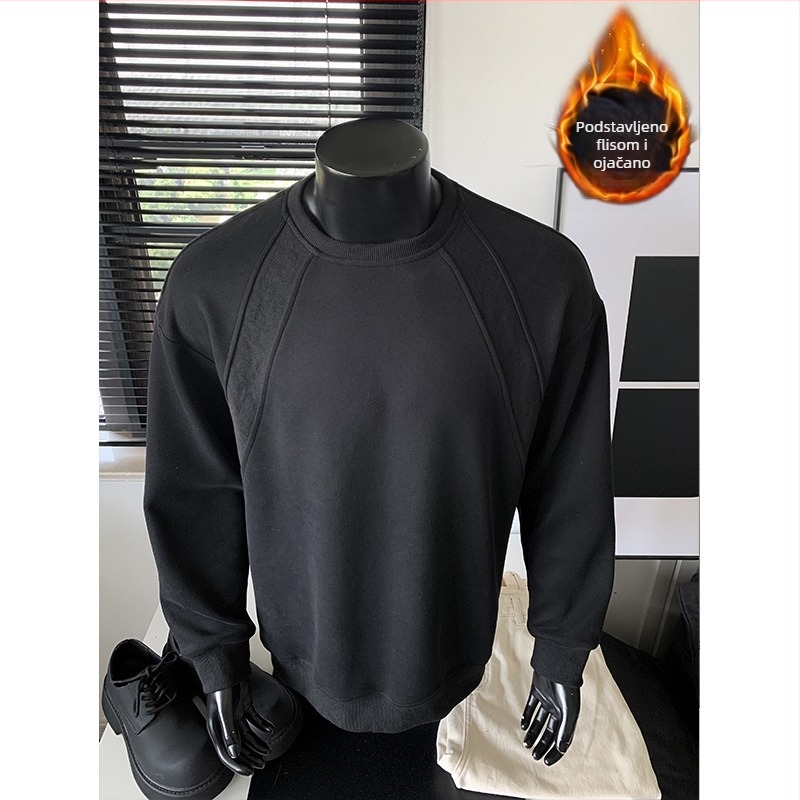 Američki retro dekonstruirani hoodie za muškarce, 300 g, W50982