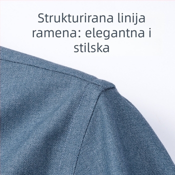 Košulja od vune i modalnog materijala, antibakterijska i uklanjanje aldehida, duge rukave, kvadratni ovratnik, bez peglanja.