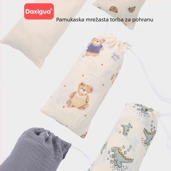 Pokrov za dojenje od čistog pamuka (>95%), unisex, diskretan pokrov za novorođenčad do 1 godine, za vanjsku uporabu