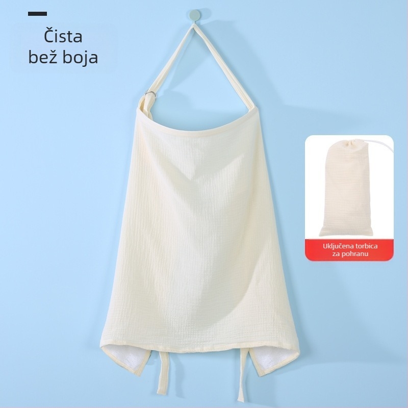 Pokrov za dojenje od čistog pamuka (>95%), unisex, diskretan pokrov za novorođenčad do 1 godine, za vanjsku uporabu