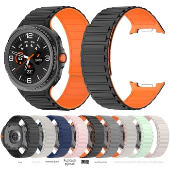 Silikonska narukvica za Samsung Galaxy Watch8 Classic s tri magneta i snažnim magnetskim zatvaračem
