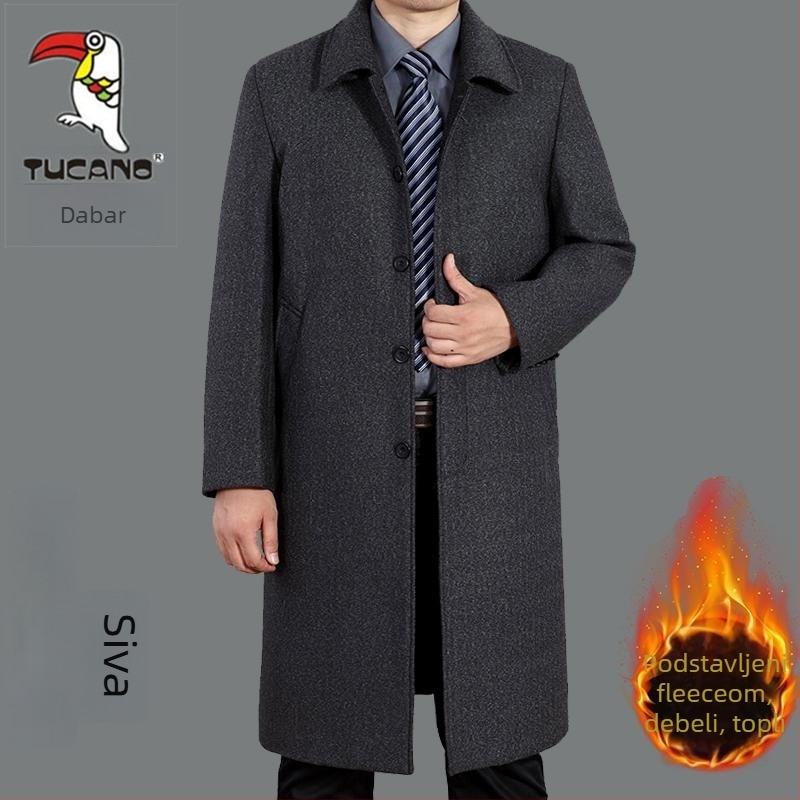Damski vuneni kaput, stil princeze, srednja duljina, jednostruko kopčanje, vuneni materijal