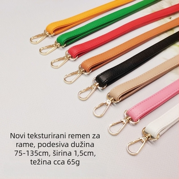 Remen za rame torbe, podesive duljine, PU materijal, vodootporan, ultra lagan, otporan na habanje