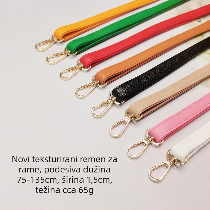 Remen za rame torbe, podesive duljine, PU materijal, vodootporan, ultra lagan, otporan na habanje