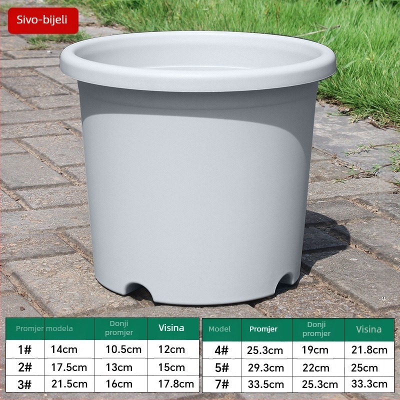 Saksija za kontrolu korijena od smole, podna stativa, jednostavan stil