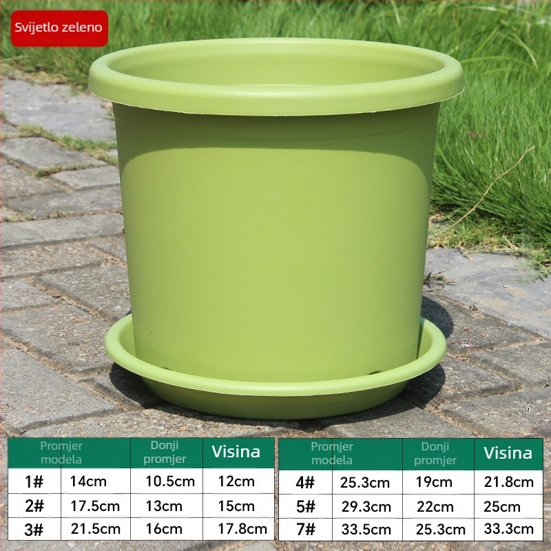 Saksija za kontrolu korijena od smole, podna stativa, jednostavan stil