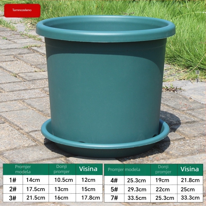 Saksija za kontrolu korijena od smole, podna stativa, jednostavan stil