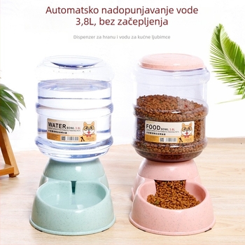 Universal 3.8L automatska posuda za vodu za mačke i hranilica