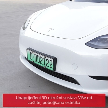 Okvir registarske pločice Tesla Model Y i Model 3 – plastični, zaštitni, kompatibilan Model Y/Model 3