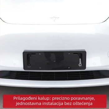 Okvir registarske pločice Tesla Model Y i Model 3 – plastični, zaštitni, kompatibilan Model Y/Model 3