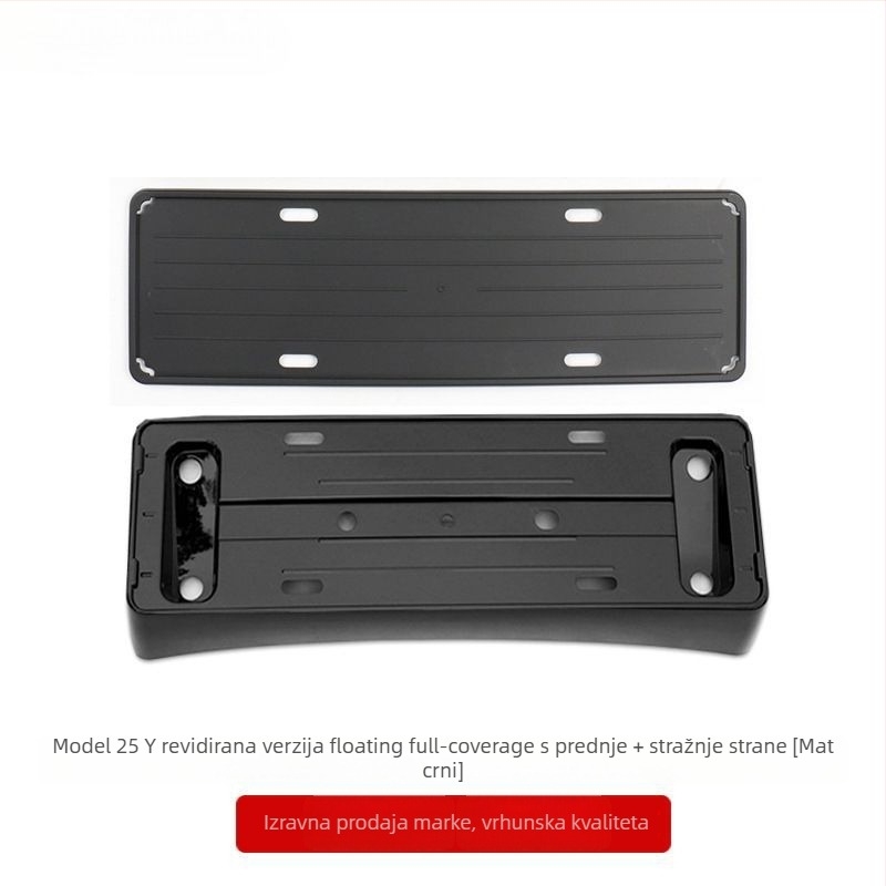 Okvir registarske pločice Tesla Model Y i Model 3 – plastični, zaštitni, kompatibilan Model Y/Model 3