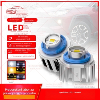 LED prednje svjetlo za maglu za Honda Civic/Accord/Prius — model L13, 52W, 13V, kompatibilno s L1B/LW5B