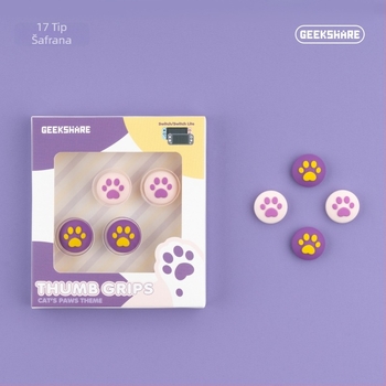 Nintendo Switch Lite silikonske kapice za joystick s uzorkom mačjih kandži – set od četiri kapice; kompatibilan s Nintendo Switch i Switch Lite; težina oko 19 g