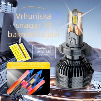 Automobilsko LED prednje svjetlo, 200W, 12V, 39800LM, IP68, kompatibilno s H1/H3/H4/H7/H11/9005/9006/9012