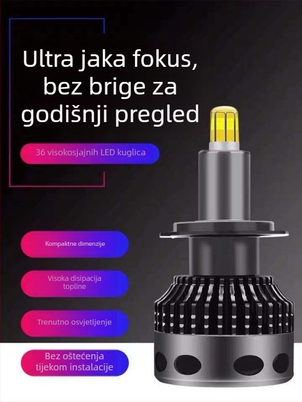 Automobilska LED prednja svjetla s 360° osvjetljenjem, 42W, 9–63V, 4800 lm, CREE LED