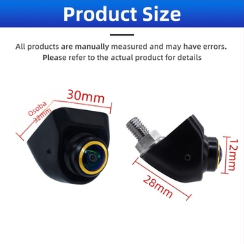 Automobilska kamera za stražnji prikaz - 1080p HD, noćni vid, vodootporna, fisheye 360°, kut od 170°