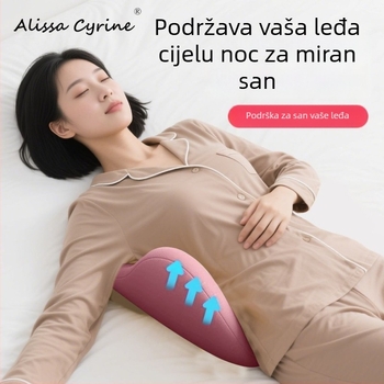 Jastuk za donji dio leđa od memory pjene za spavanje u krevetu i u automobilu, univerzalna kompatibilnost, minimalistički dizajn, umjerena prozračnost