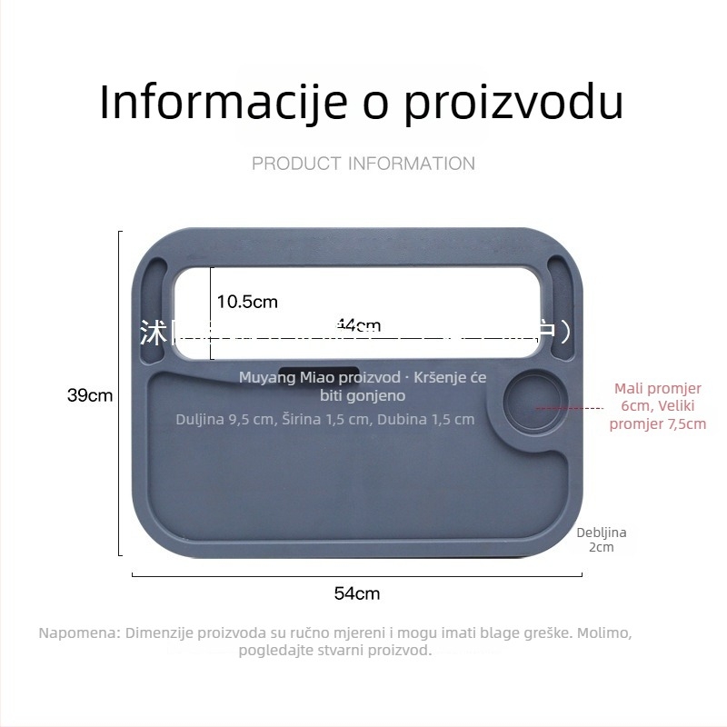 Stol za jelo u kamionu s podesivim kutem, zidni nosač, univerzalna kompatibilnost, materijal plast-drevo