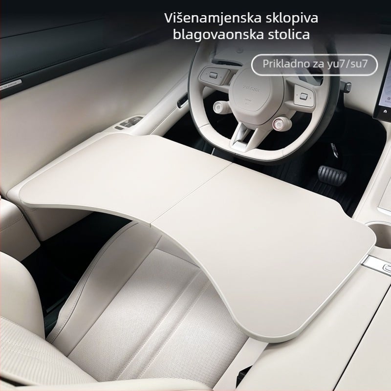 Coolness ABS automobilni sklopivi mali stol – višenamjenski stol za ured i blagovanje za Xiaomi Yu7/SU7, Model: Mali stol