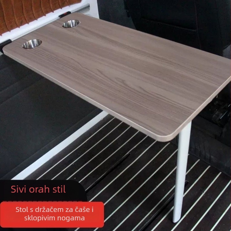 Zidni sklopivi drveni stol za automobil – univerzalno skladištenje (Materijal: Drvo; Instalacija: Zidno montiranje; Tip: Sklopivi stol; Kompatibilnost: Univerzalna)