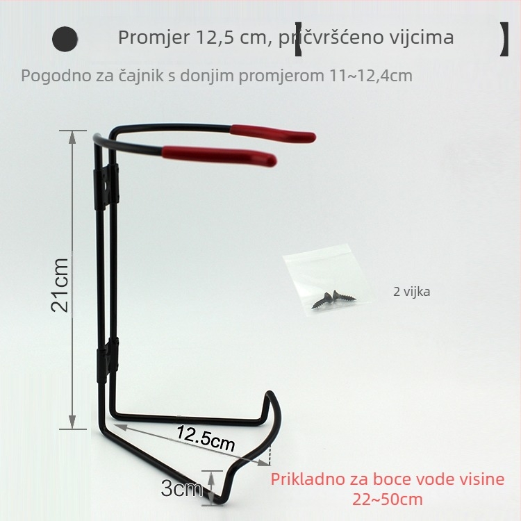 Držač električne čajnice za automobil – metalna konstrukcija, model TS11, kompatibilan s drugim dijelovima, vješanje na vrata i stražnji dio sjedala