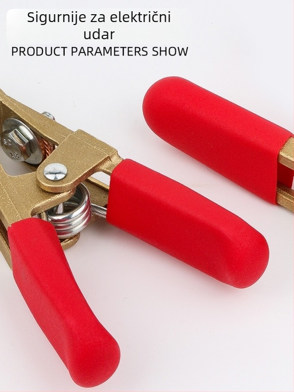 Bakrena uzemljiva kliješta u obliku slova A, za zavarivanje i startanje automobil baterije, Alligator klips