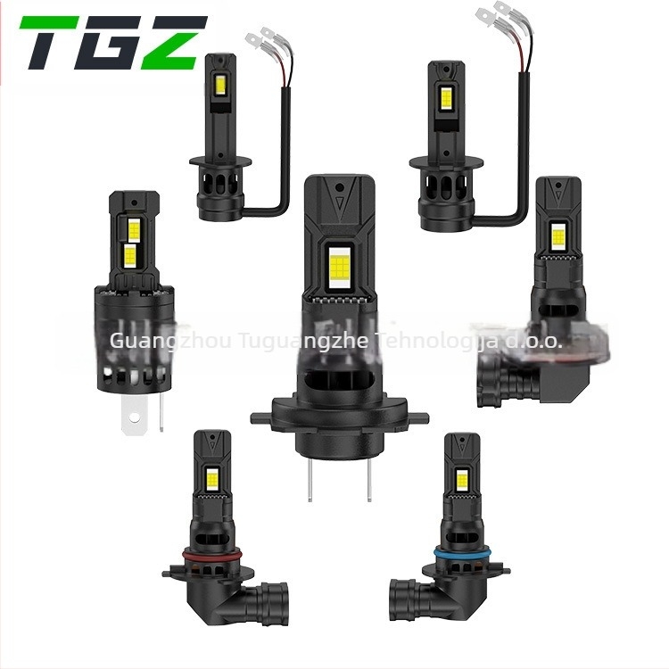 Set LED prednjih svjetala automobila — kompatibilan s više modela (H1/H3/H4/H7/H11/9005/9006/9012), 6000K, 35W, 12-24V, IP67