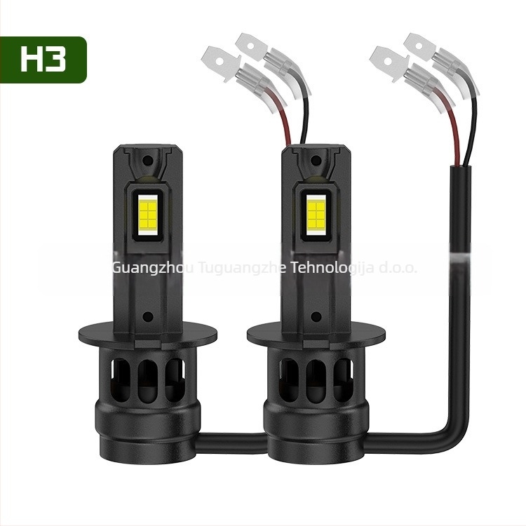 Set LED prednjih svjetala automobila — kompatibilan s više modela (H1/H3/H4/H7/H11/9005/9006/9012), 6000K, 35W, 12-24V, IP67
