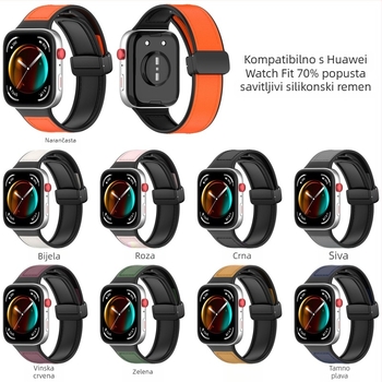 Silikonasti magnetski remen za Huawei Fit3 sa sklopivom kopčom (0.04 kg)