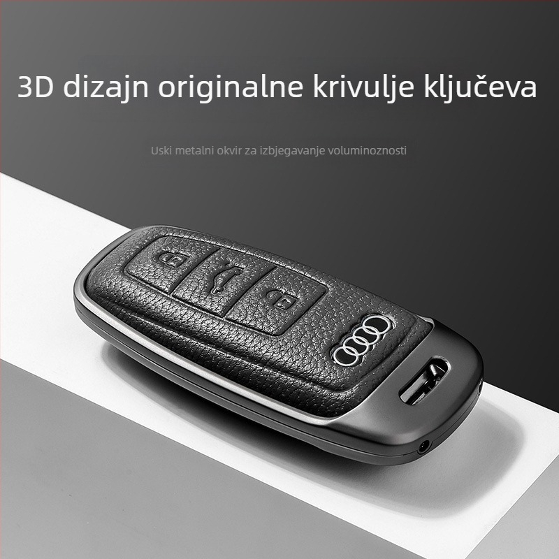 Kućište za ključeve Audi | Materijal: Ovčja koža | Stil: Poslovni