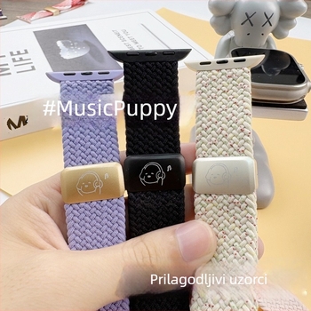 Remen za Apple Watch S8/S9, najlonsko pleten, lasersko graviranje i magnetska kopča