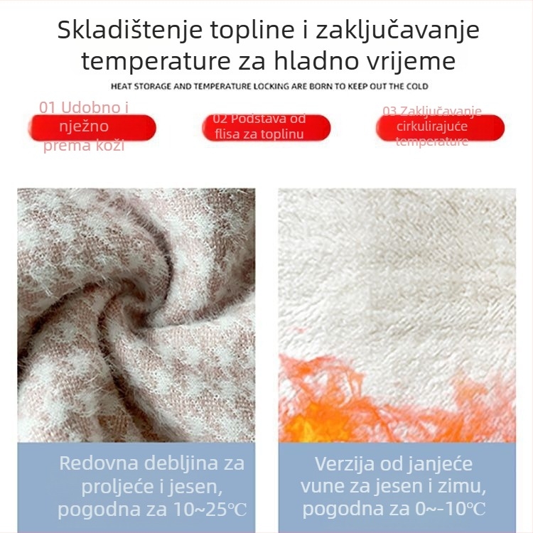 Ženske široke hlače od lambswool s uzorkom Houndstooth, jesen–zima 2025, casual, za niski rast
