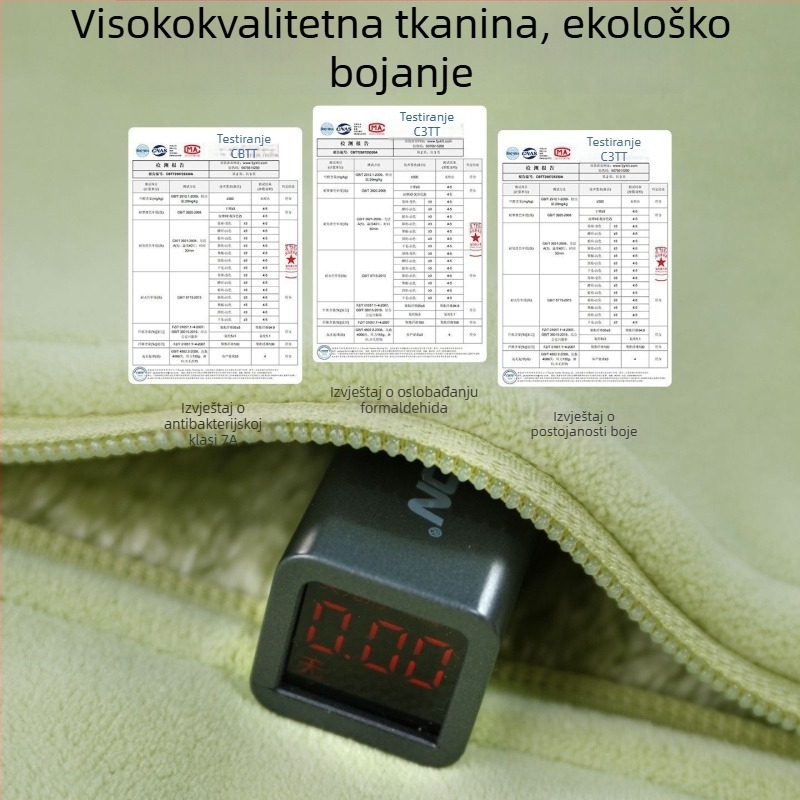 Fleece jakna s kapuljom, prugasti uzorak, topla i otporna na vjetar, podstava od poliestera