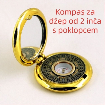 Bakreni Bagua kompas – prenosni Feng Shui alat s Bagua geometrijom