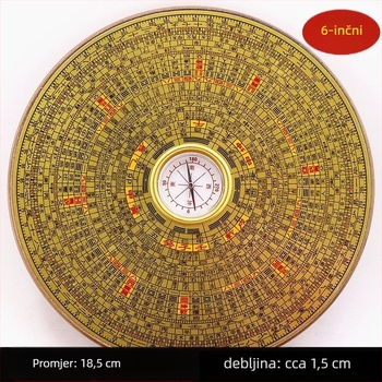 Bakreni Bagua kompas – prenosni Feng Shui alat s Bagua geometrijom