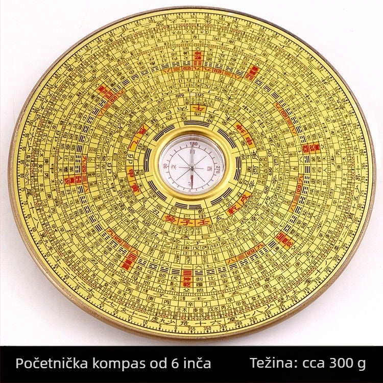 Bakreni Bagua kompas – prenosni Feng Shui alat s Bagua geometrijom