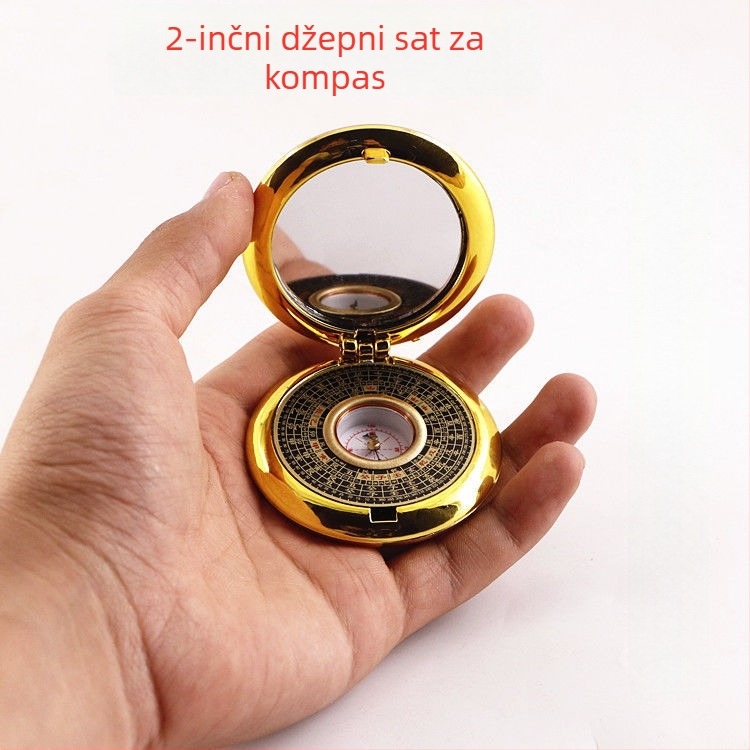 Bakreni Bagua kompas – prenosni Feng Shui alat s Bagua geometrijom
