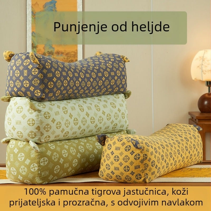 Tiger Buckwheat cervikalni jastuk, U oblik, 0.55-1.0 kg, navlaka od poliestera