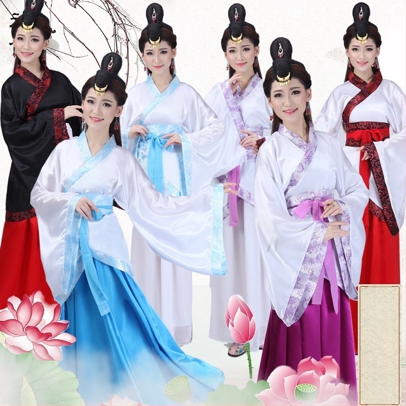 Hanfu ženski kostim s zakrivljenim rubom, Chang’e kostim za ples, tradicionalna kineska odjeća za nastupe, studentska drevna odjeća, odijelo za maturu i odraslu svečanost