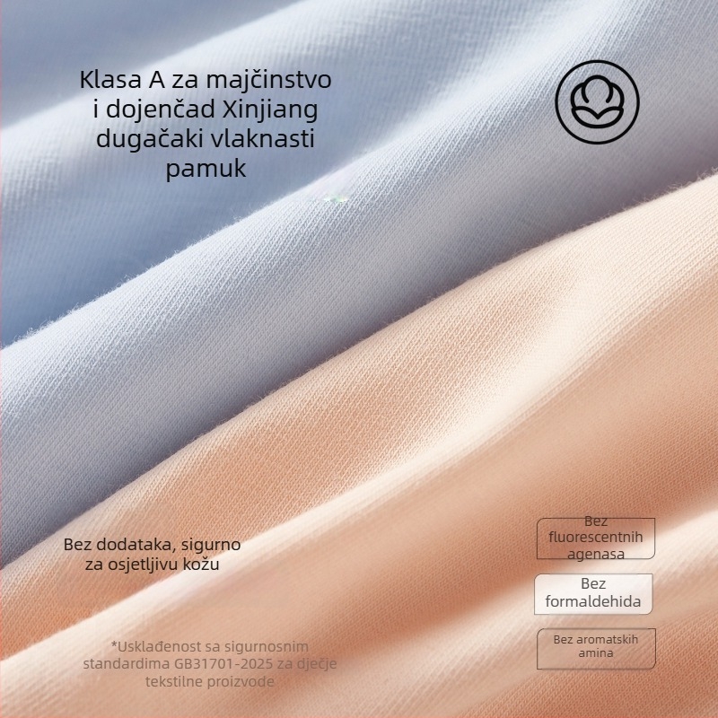 Lunilai Žensko pamučno donje rublje, antibakterijsko, srednje visine, jednobojno, 90-95% pamuka, pamuk u preponi