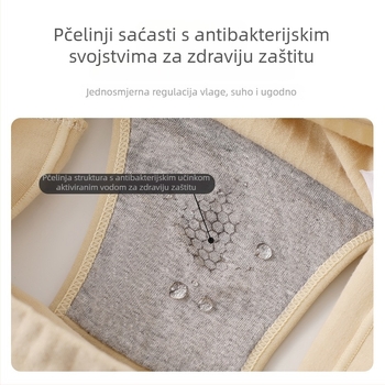 Ženski trokutasti bikini visoki pojas od pamuka, kontrola trbuha, antibakterijski, bez šavova, glavna tkanina 95% pamuk, podstava 100% pamuk