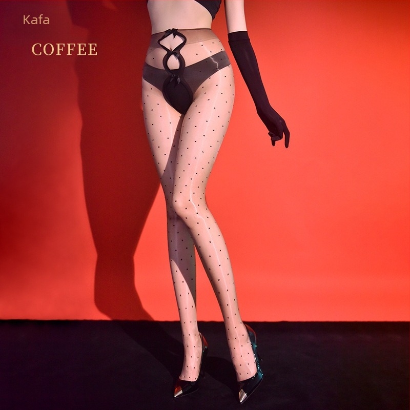 Najlon tanke čarape s uzorkom mašne, podizanje stražnjice, nevidljive