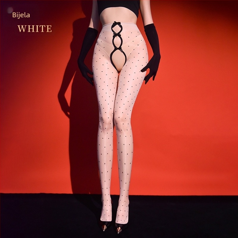 Najlon tanke čarape s uzorkom mašne, podizanje stražnjice, nevidljive