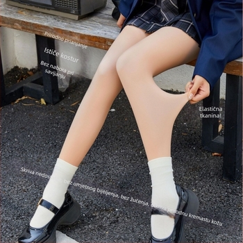 Najlon čarape s podizanjem stražnjice i oblikovanjem, nevidljive ispod odjeće, srednje debljine, s nogavicama, japanski stil