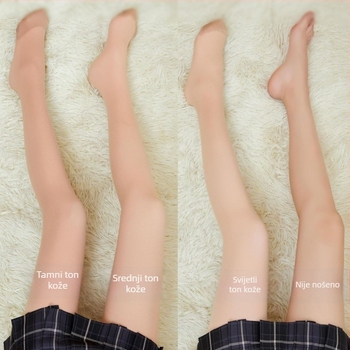 Najlon čarape s podizanjem stražnjice i oblikovanjem, nevidljive ispod odjeće, srednje debljine, s nogavicama, japanski stil