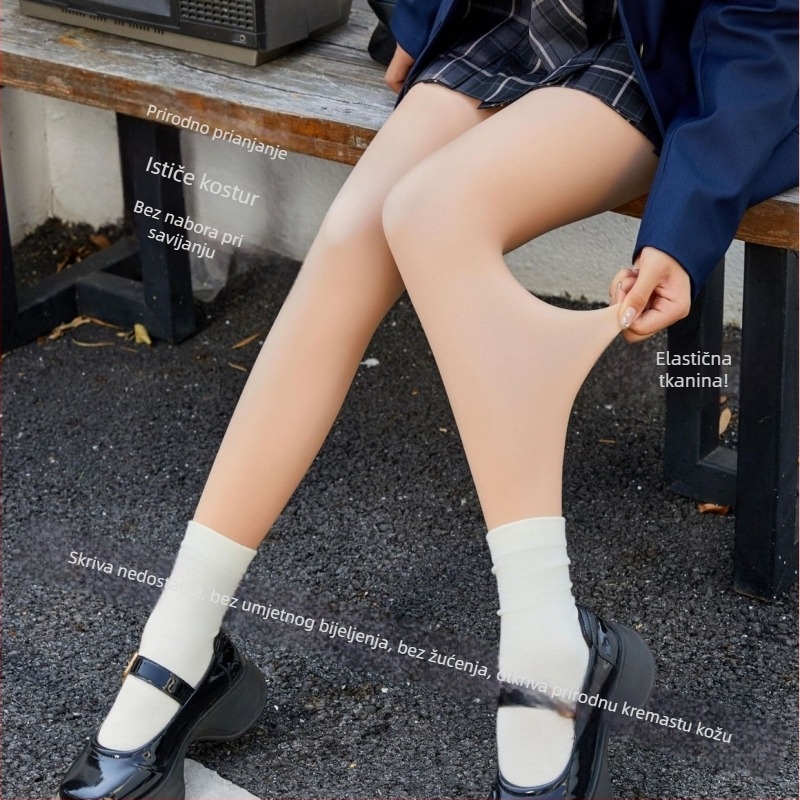 Najlon čarape s podizanjem stražnjice i oblikovanjem, nevidljive ispod odjeće, srednje debljine, s nogavicama, japanski stil
