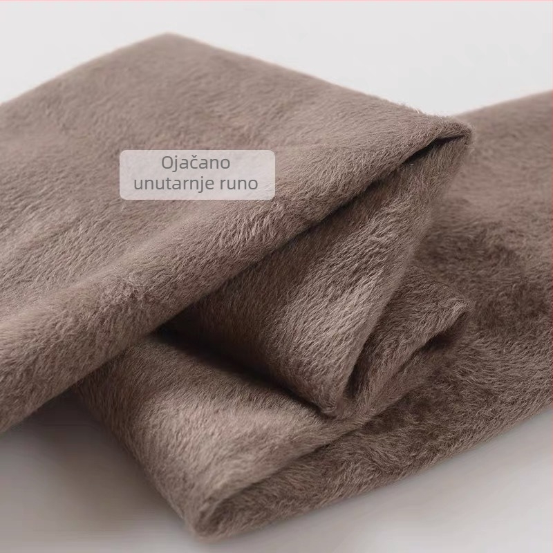 Ženske pamučne fleece termo tajice - podizanje stražnjice, oblikovanje, otporne na nabiranje naborima; srednja debljina; sadržaj pamuka 50–70%